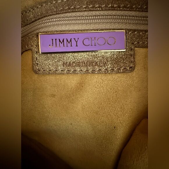 Jimmy Choo Brushed Gold Suede Ramona Tote Bag - Vintage 2010 - Picture 11 of 16